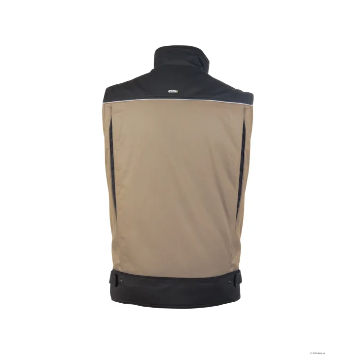 Gilet sans manche doublure polaire HULST DASSY beige noir