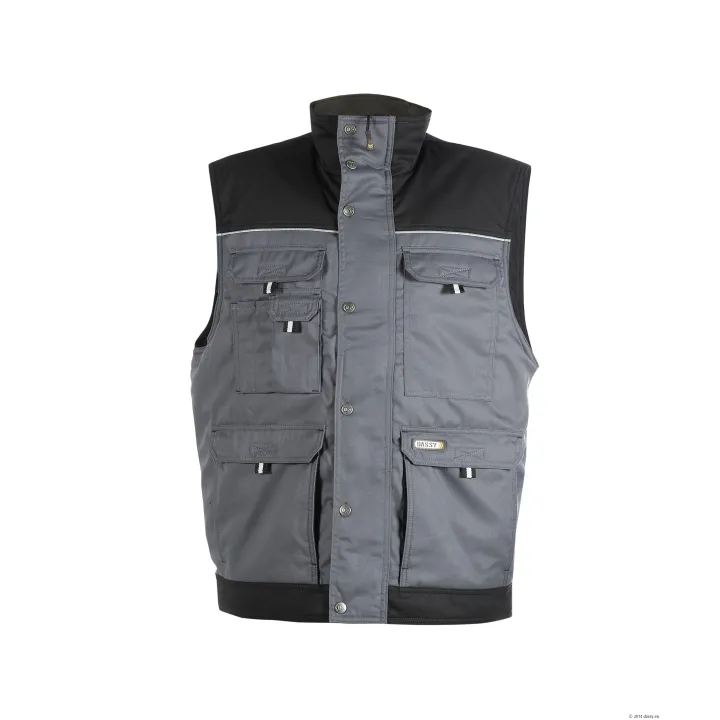 Gilet sans manche doublure polaire HULST DASSY gris noir