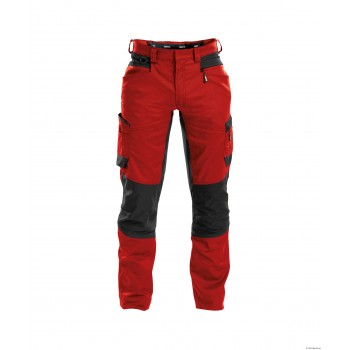Pantalon HELIX lycra stretch DASSY rouge noir