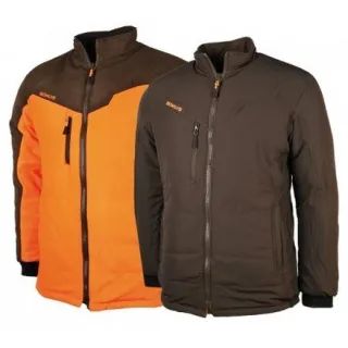 Blouson chasse réversible SOMLYS haut de gamme orange/marron