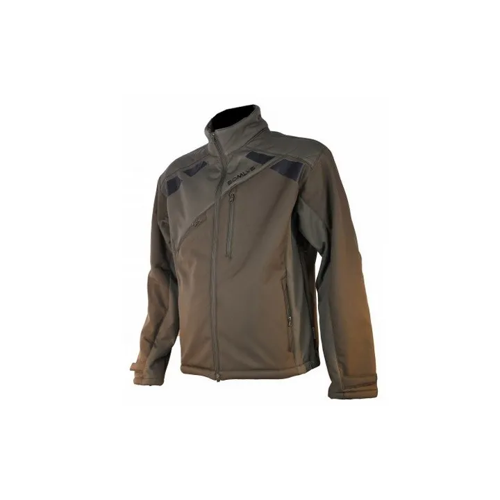 Veste newtek softshell verte 420 sherpa Somlys
