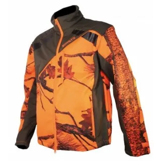 Veste SOMLYS habillée Softshell Newtek sherpa camouflage orange