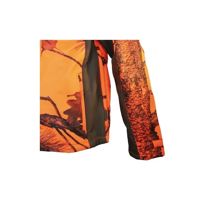 Veste SOMLYS habillée Softshell Newtek sherpa camouflage orange