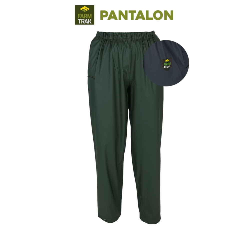 Pantalon de pluie AGRIHEALTH PU et polyester couleur verte