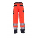 Pantalon multirisque haute visibilité PLANAM orange marine dos