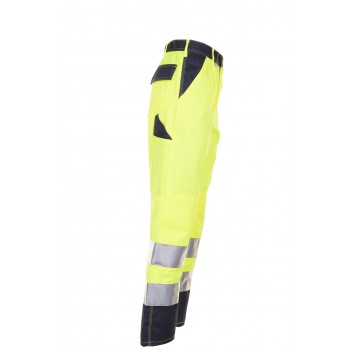Pantalon multirisque haute visibilité PLANAM jaune marine profil