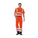 Pantalon multirisque haute visibilité PLANAM orange marine homme