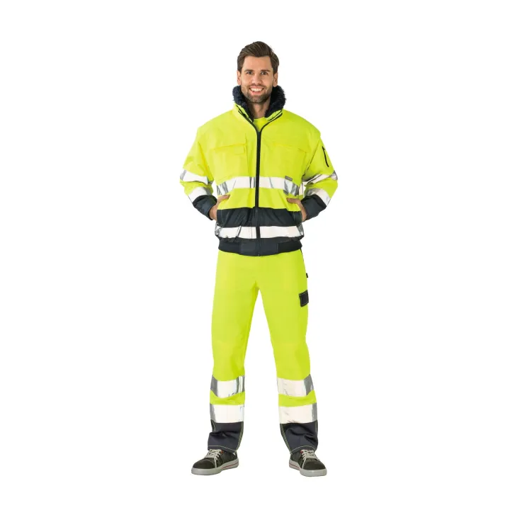 Pantalon multirisque haute visibilité PLANAM jaune marine homme