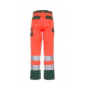 Pantalon multirisque haute visibilité PLANAM orange vert dos
