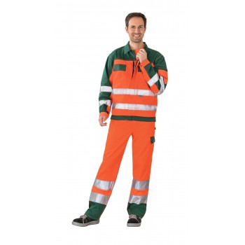 Pantalon multirisque haute visibilité PLANAM orange vert homme