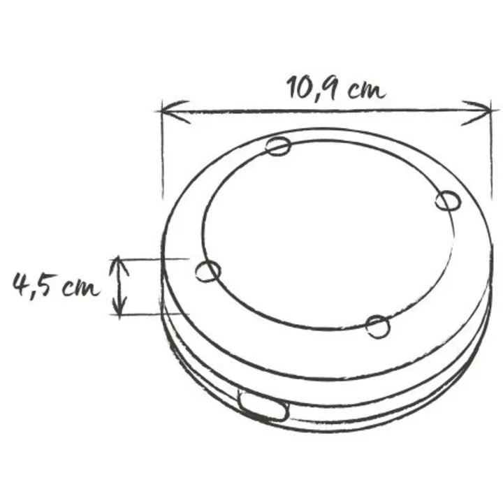 Dimensions Balise Antivol autonome KHIKO sans abonnement