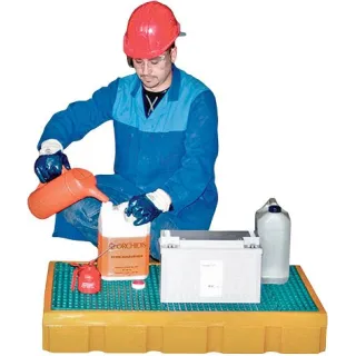 Bac paillasse avec caillebotis amovible capacité 100 l