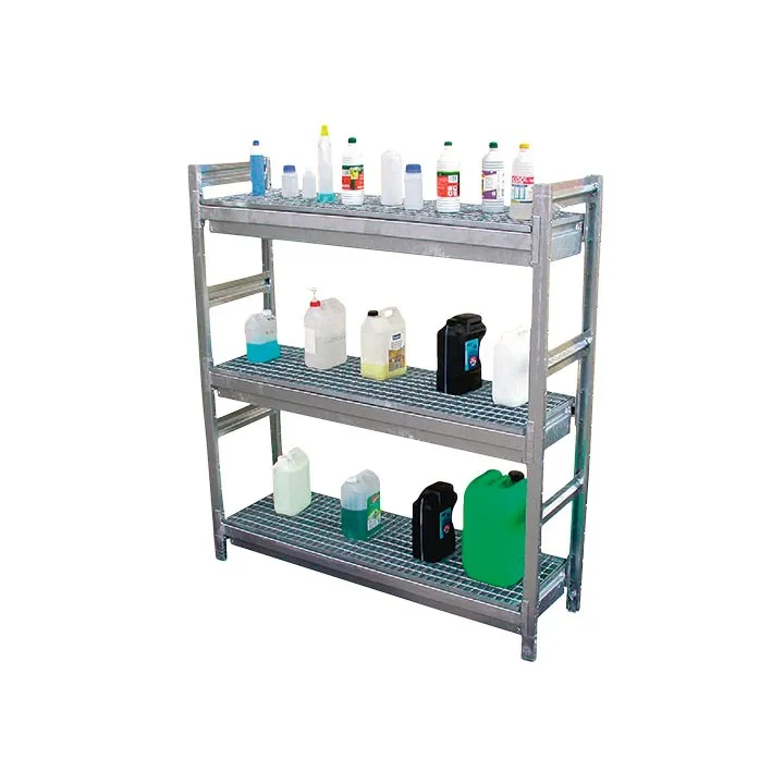 Rayonnage de rétention, acier galvanisé, 51 x 152 x 180 cm, 960 kg