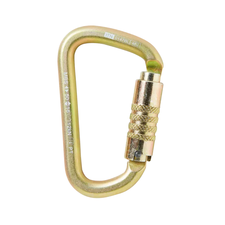 Mousqueton acier VICTO TL HMS triple sécurité 50kN COURANT