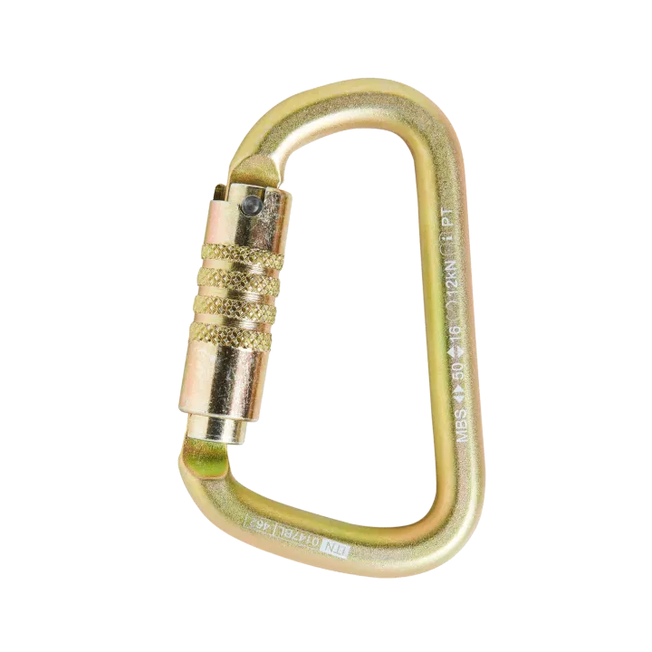 Mousqueton acier VICTO TL HMS triple sécurité 50kN COURANT