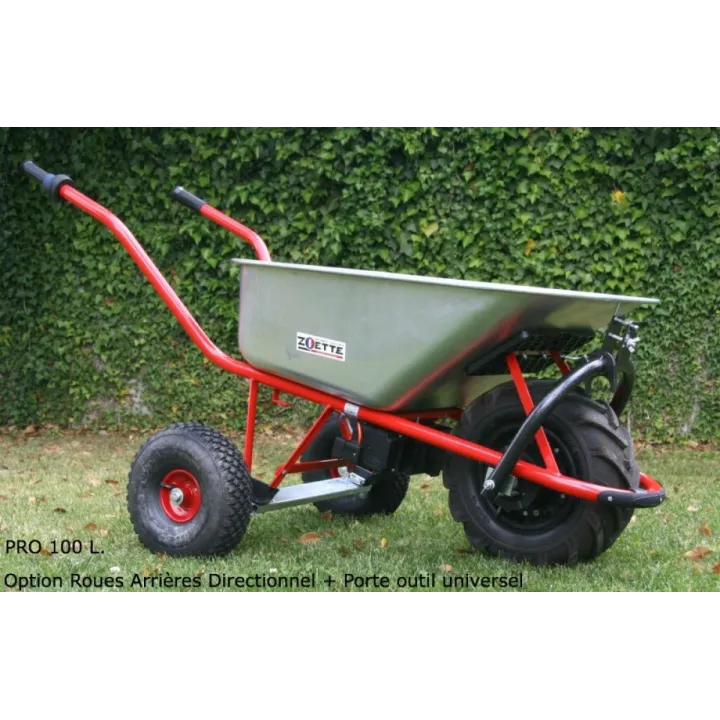 Brouette électrique ZOETTE 100 litres renforcée PRO-100-10