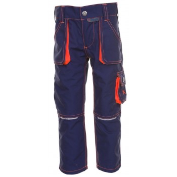 Pantalon JUNIOR bleu marine / orange