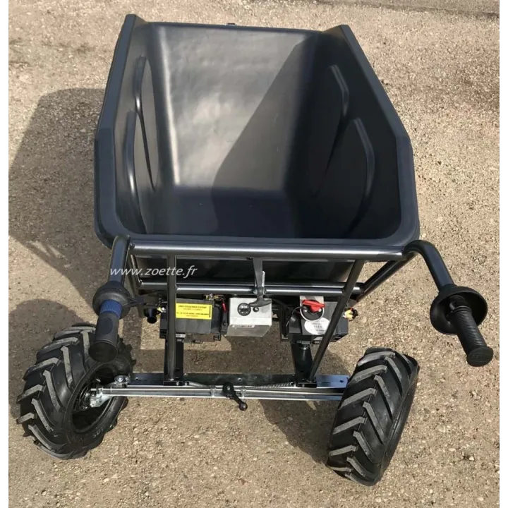 Les roues arrière de la brouette électrique 380 kg
