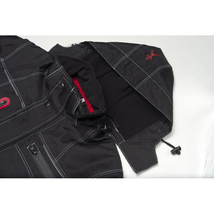 Capuche amovible de la veste BASALT noire hiver