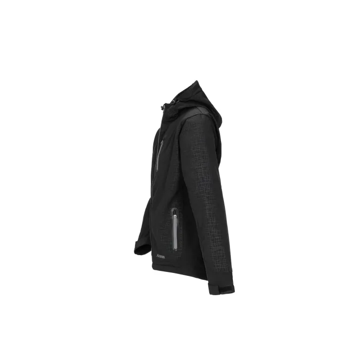 Veste softshell noir CUBE côté gauche
