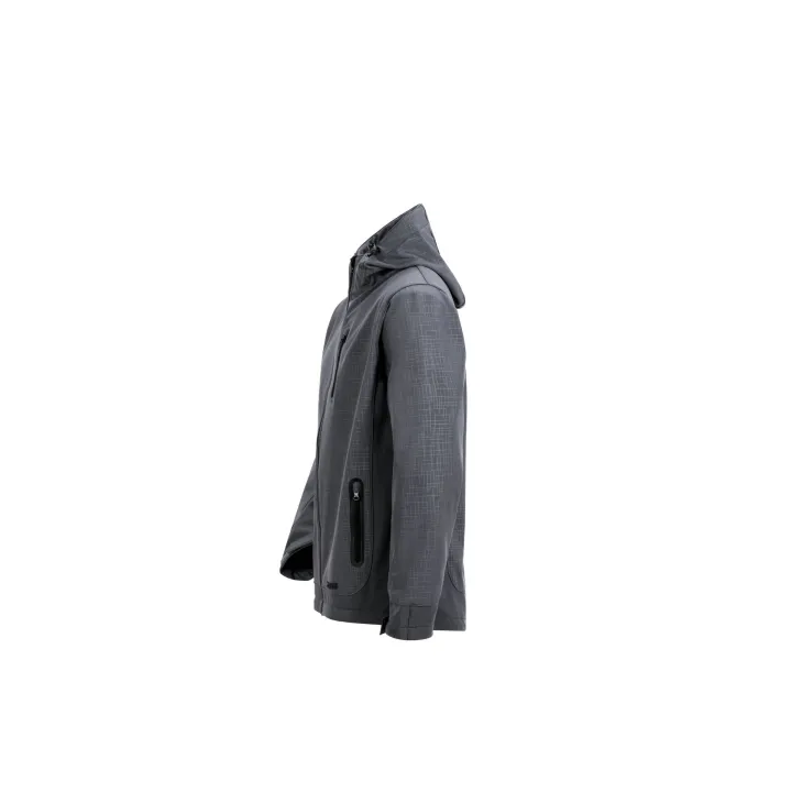 Veste softshell grise CUBE côté gauche