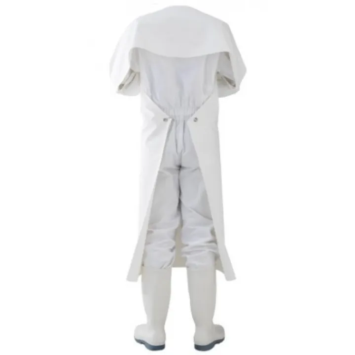 dos du Tablier de traite à manche bleu dos ROMEO