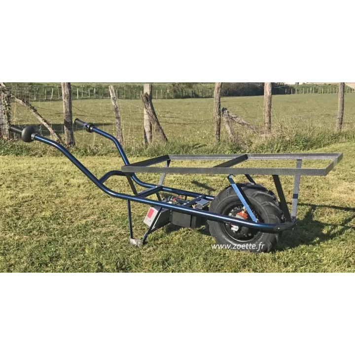 Brouette électrique ZOETTE EXTRA PRO PLATEAU de profil