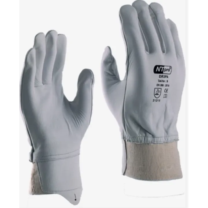 Gants monteur cuir pleine fleur protège artère
