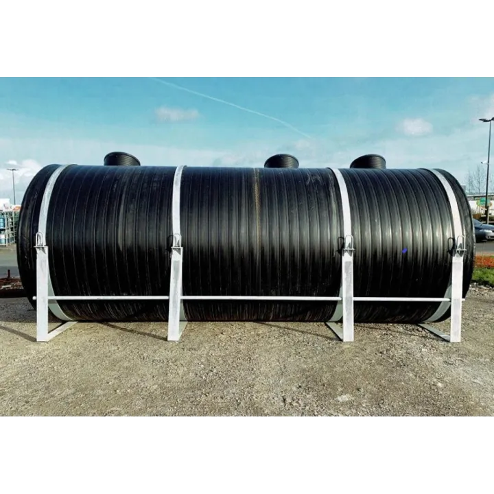 Cuves enterrée ou aérienne PEHD D.P. avec Berceaux Galva