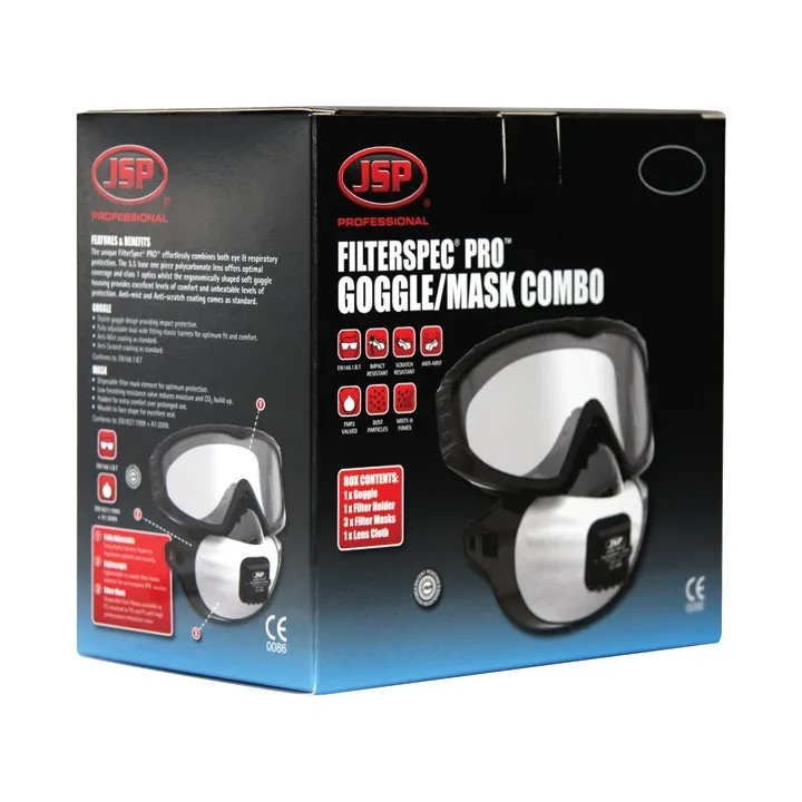Boite de Lunettes masque FILTERSPECT PRO FFP3 à valve