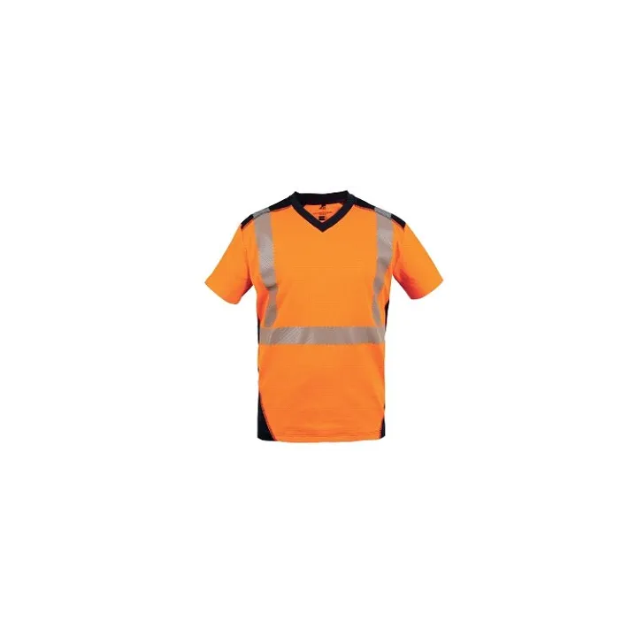 Tee-shirt haute visibilité manches courtes, Bali orange