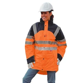 Parka haute visibilité imper respirante EIGHER T2S orange marine chantier