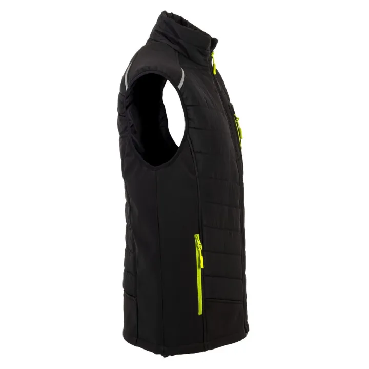 Doudoune matelassée Stretchline PLANAM noir profil