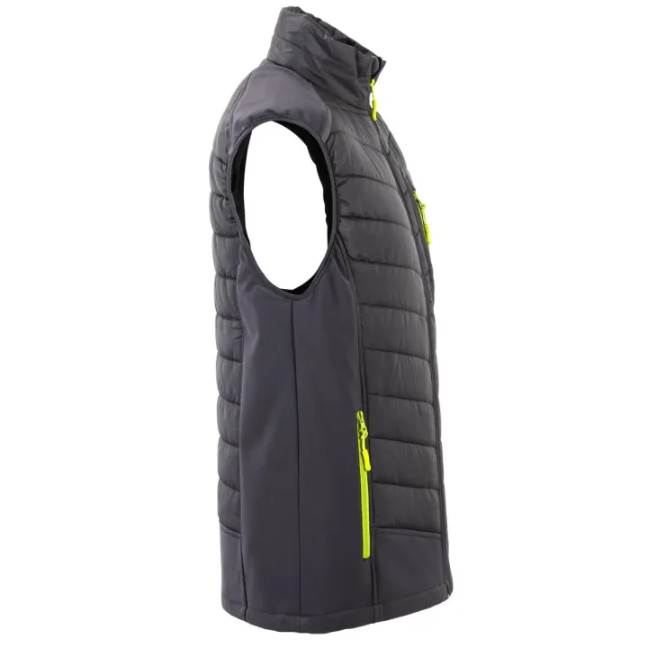 Doudoune matelassée Stretchline PLANAM gris profil