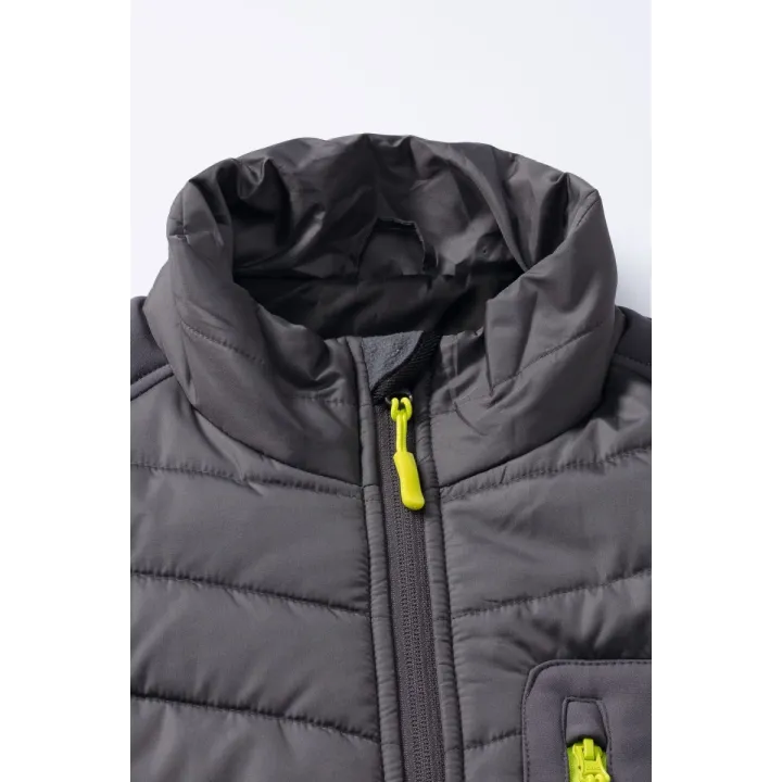 Doudoune matelassée Stretchline PLANAM gris col