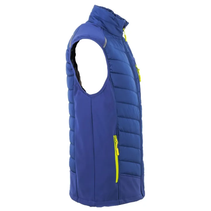 Doudoune matelassée Stretchline PLANAM bleu profil