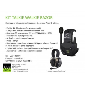 Description du Kit talkie walkie RAZOR