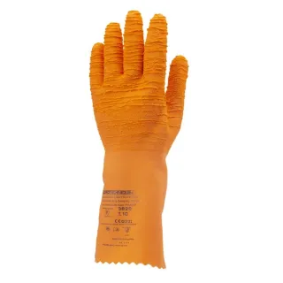 Gants enduits latex  crêpé orange 34 cm covergard