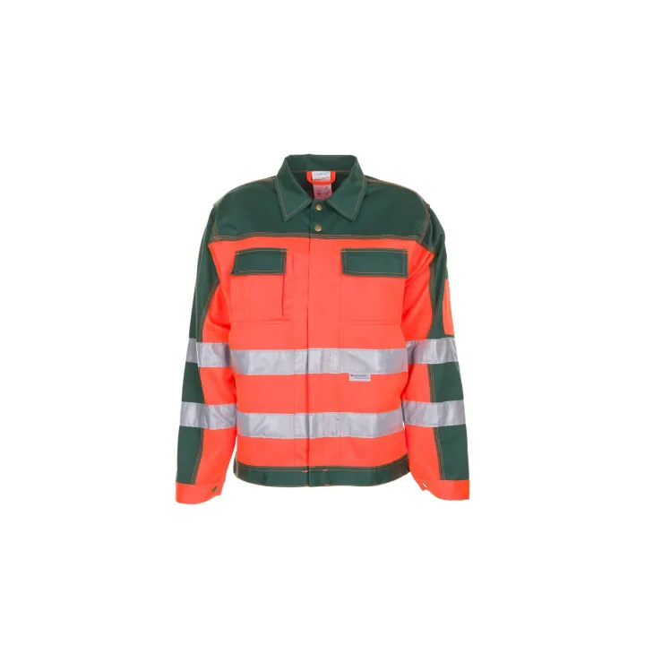 Veste haute visibilité multirisque PLANAM orange vert