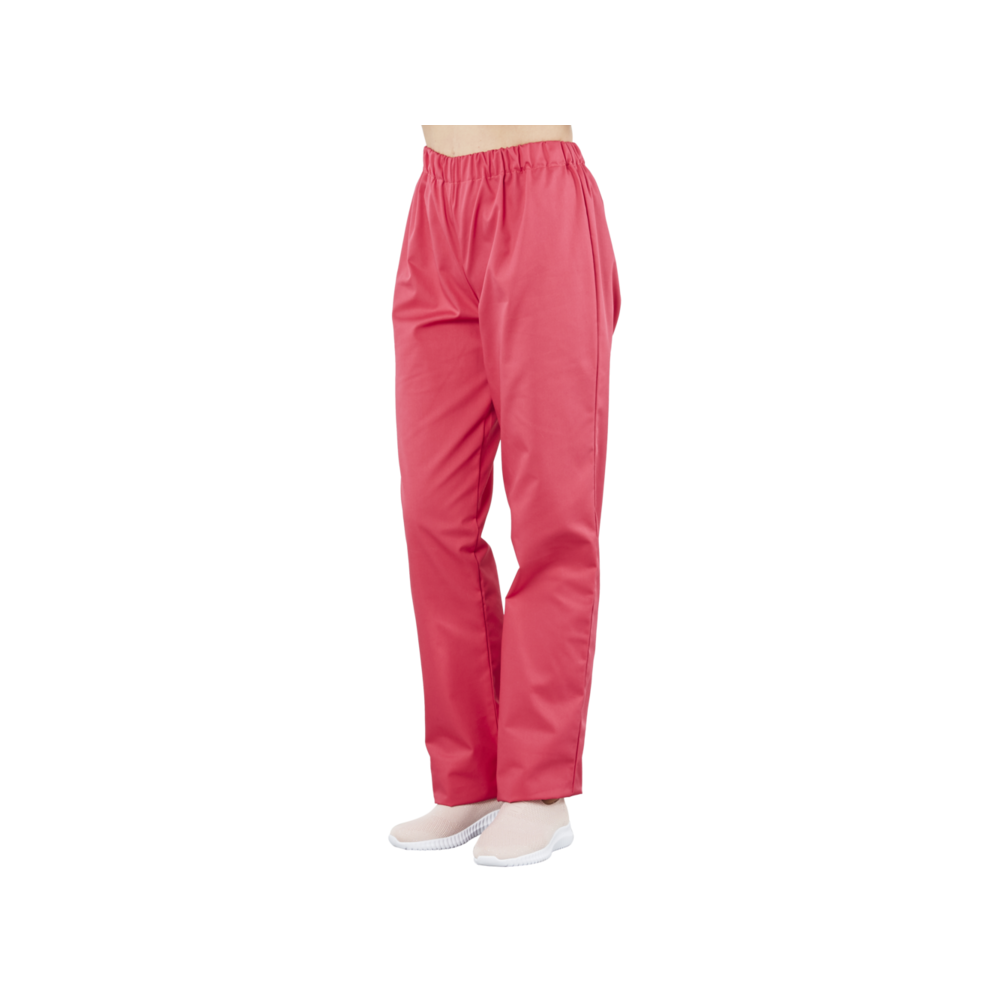 Pantalon mixte polyester coton élastiqué PACO fuchsia PBV