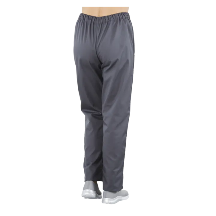 Pantalon mixte polyester coton élastiqué PACO gris  PBV