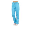 Pantalon mixte polyester coton élastiqué PACO turquoise PBV