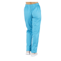 Pantalon mixte polyester coton élastiqué PACO turquoise PBV