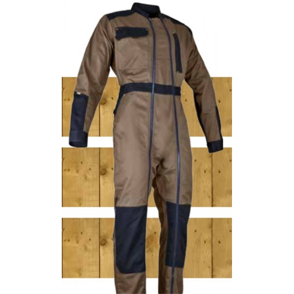 Combinaison De Travail Femme LMA - Double Fermeture Bicolore - Poches Multiples - Polyester-Coton