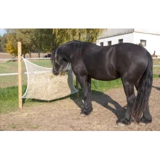 Filet à foin alimentation adaptée maille de 3 X 3 cm cheval