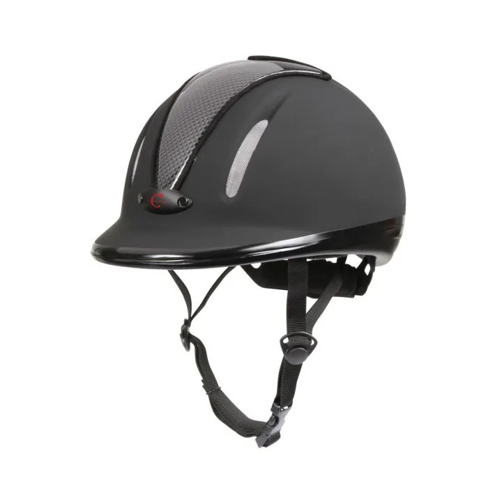 Casque ou bombe d'équitation 3 points CARBONIC