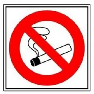 Panneau Défense de fumer rigide ou adhésif 18 cm