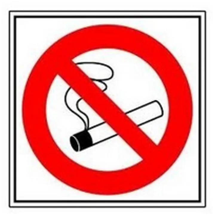 Panneau Défense de fumer rigide ou adhésif 18 cm