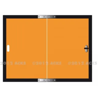 Panneau ADR 300 X 400 orange pliable alu NSB