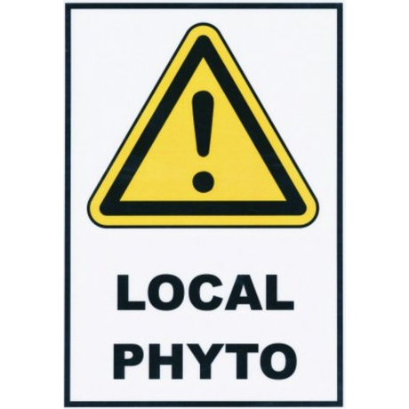Panneau signalisation stockage local phytosanitaire rigide
